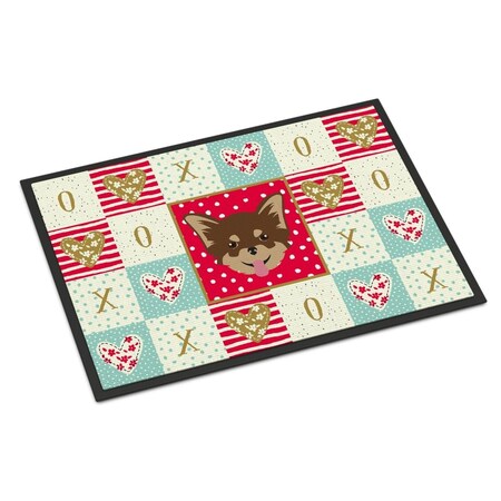 Carolines Treasures 18 x 27 in. Chihuahua Love Indoor or Outdoor Mat CK5190MAT
